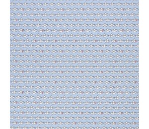 Baumwolle - Love Boat Cherry Picking hellblau